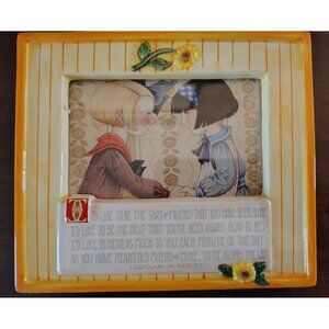 Mary Engelbreit Friends Picture Frame Edgar A. Guest Quote Sunflower Cottagecore